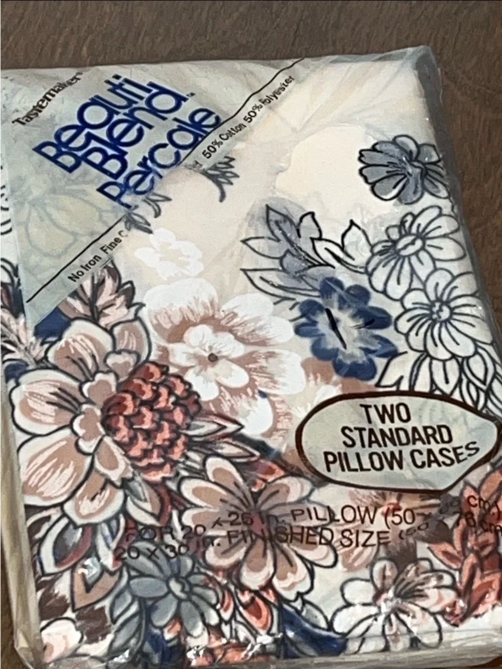 Tastemaker Beauti Blend Percale Full Sheet Set 1 Fitted, 1 Flat, 2 Pillow Cases